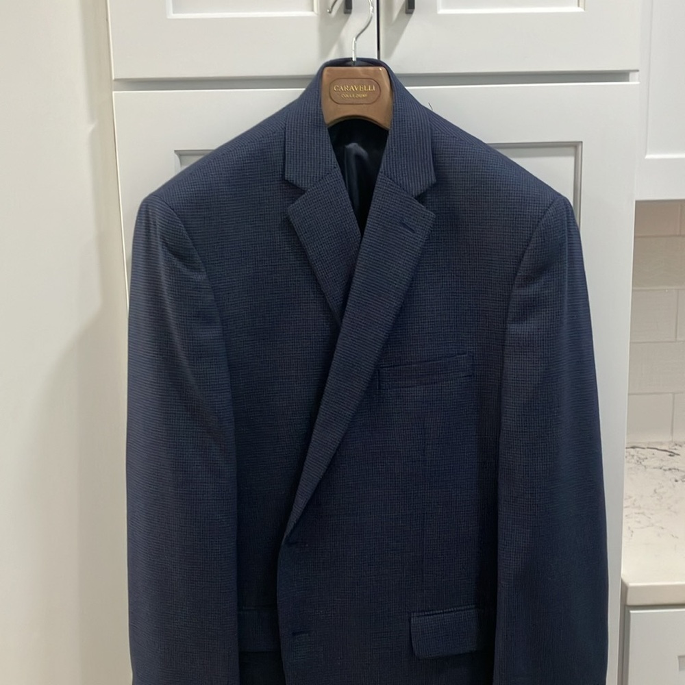 Lauren Ralph Lauren Men's Navy Blue Formal Blazer Sports Suit Coat Jacket - Picture 3 of 12